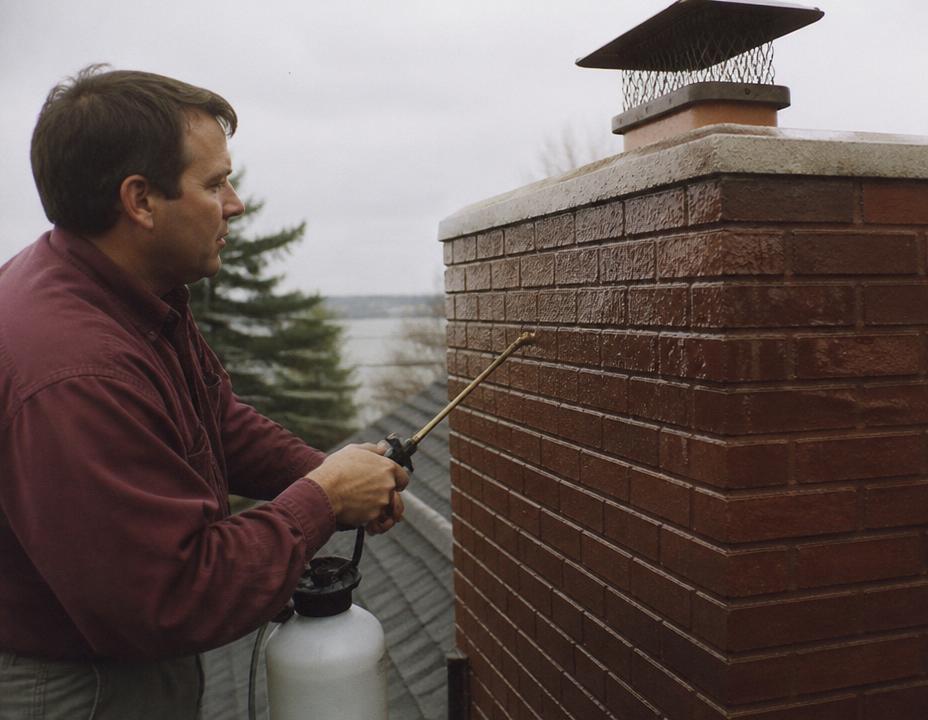 Noble Chimney technician — Water Leak & Animal Removal